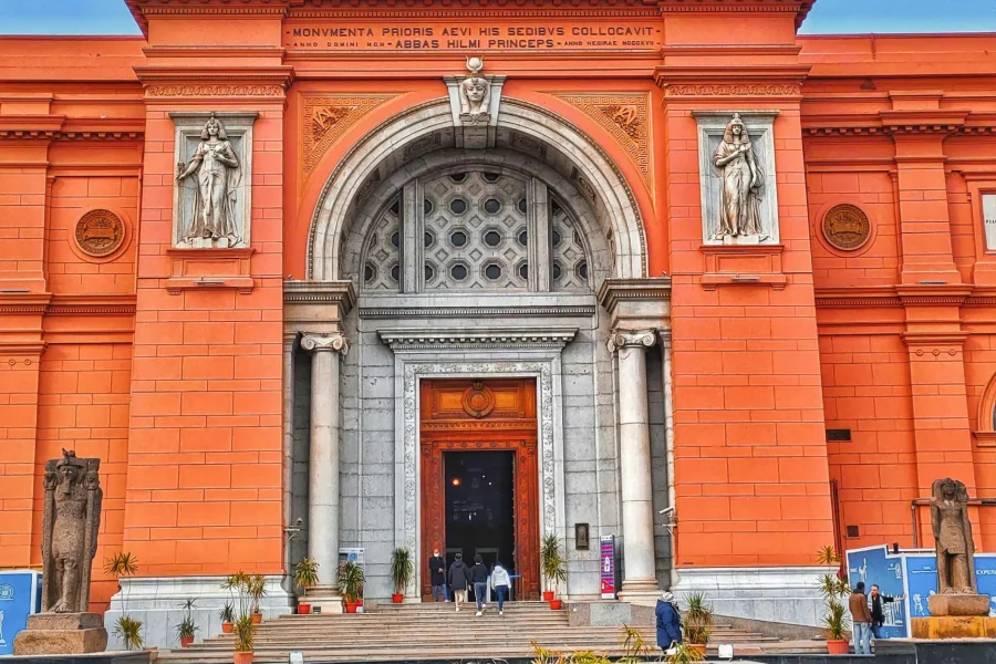 The Pyramids of Giza, The Sphinx, The Egyptian Museum in Tahrir Square, and Khan El Khalili Market